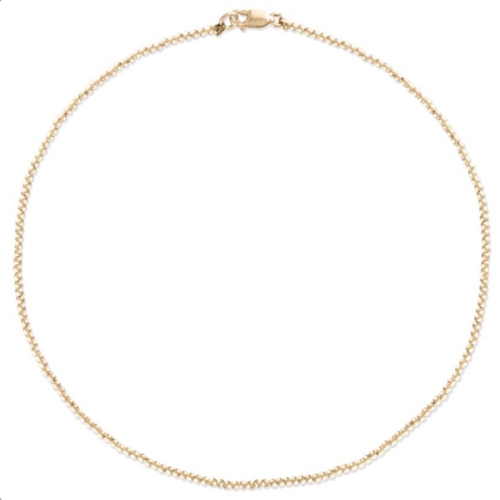 ALEXA LEIGH. NEVER WORN. GOLD BALL NECKLACE.